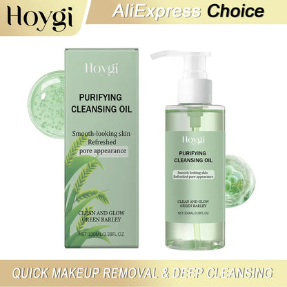 HOYGI Makeup Removal Oil Deep Cleansing Reduce Blackheads Purifying Pores Hydrating Moisturizing Non Greasy for All Skin Types