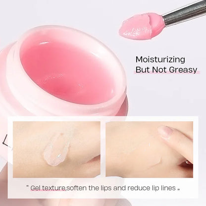 LAIKOU Cherry Blossom Lip Balm Moisturizing Lipstick Base Makeup,Gentle & Nourishing Autumn & Winter Lip Skincare Lip Mask 8g
