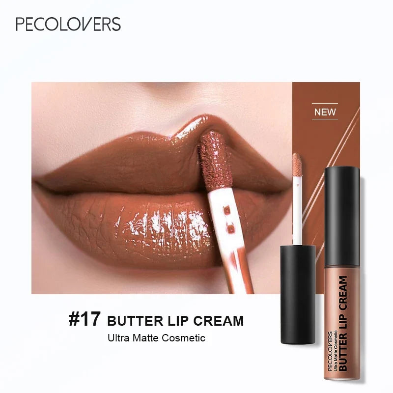 1PC Waterproof Liquid Lipstick 21 Color Vitamin E Makeup Sets Lip Glosses Lip Plumpers