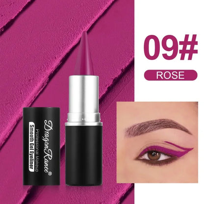 12 Colors Waterproof Eyeliner Cream Lasting Easy To Wear Eye Liner Gel Black Blue Matte Quick Dry Eyeliner Pen Makeup Cosmetics