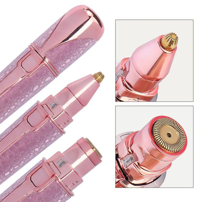 1pcs Usb Electric Eyebrow Trimmer Facial Hair Epilator Eyebrow Razor Women Body Painless Hairs Remover Shaver Eyebrows Profiler