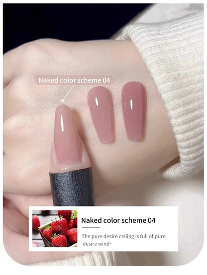 MIANEL  12ML Japanese Style Fairy Gel Nail Polish White Pink Nude Color Ice Clear Nail Polish Pink Nails Summer Nails 1-24pcs