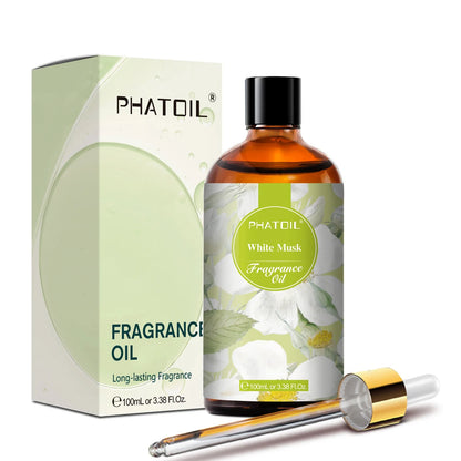 PHATOIL 100ml Fragrance Oil Coconut & Vanilla Bubble Gum Sea Breeze White Musk Aroma Fragrance Oils For Candles Soap Making