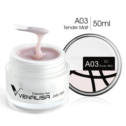 50ml VENALISA Builder UV Contruction Gel Jelly Gel Nude Skin Collection Nail Form Keep Nail C Arc Soak Off UV LED Camouflage Gel