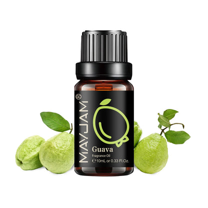 MAYJAM Fruit Essential Oil 10ml Cherry Banana Papaya Grape Litchi Guava Kiwifruit Pear Fig Fragrance Oil for Diffuser Candle