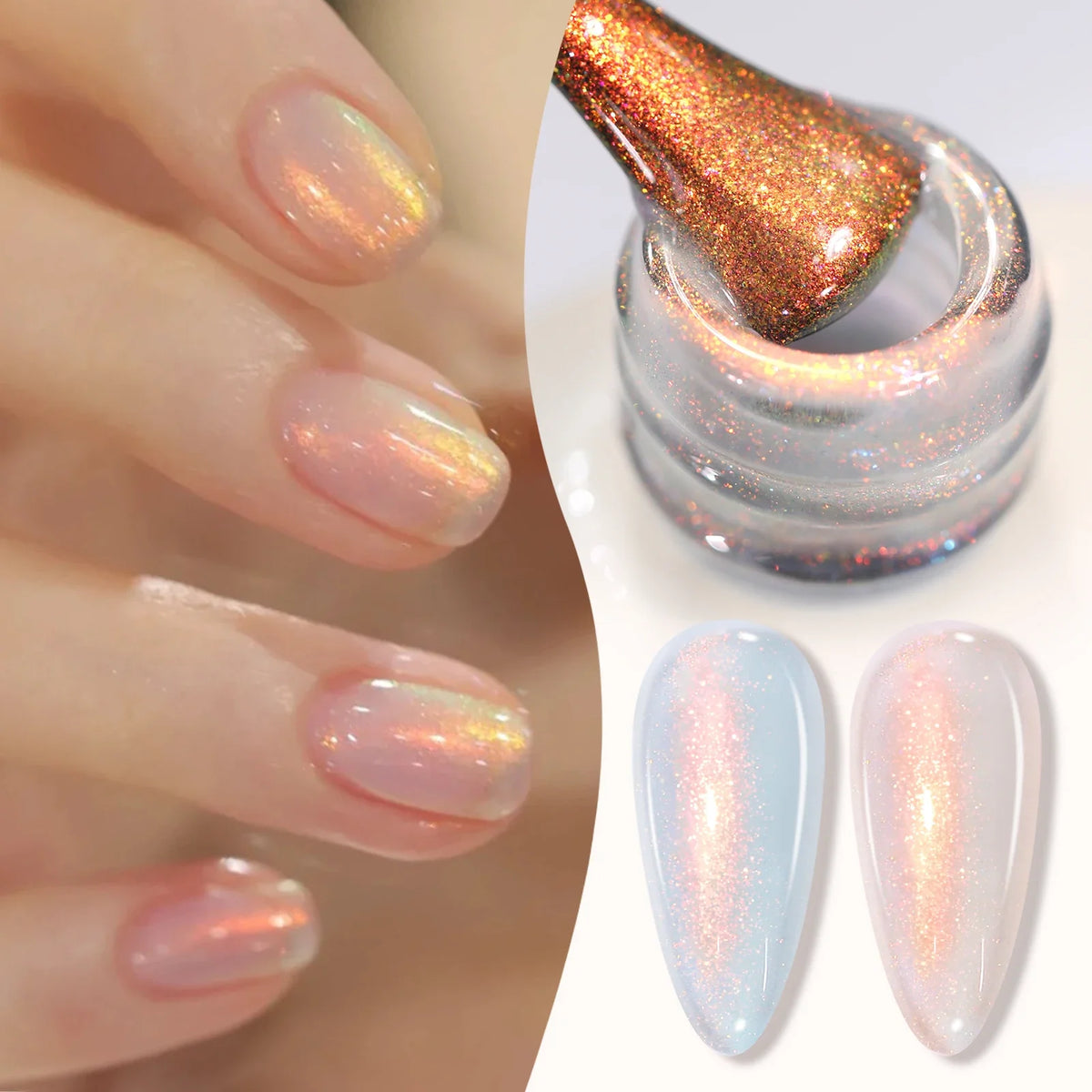 BORN PRETTY Milky Jelly Rubber Base Gel for Gel Nail Polish 15ml Russian Self-leveling Nude Color Soak Off Semi Permanent UV Gel