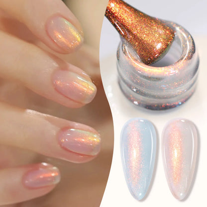 BORN PRETTY Milky Jelly Rubber Base Gel for Gel Nail Polish 15ml Russian Self-leveling Nude Color Soak Off Semi Permanent UV Gel