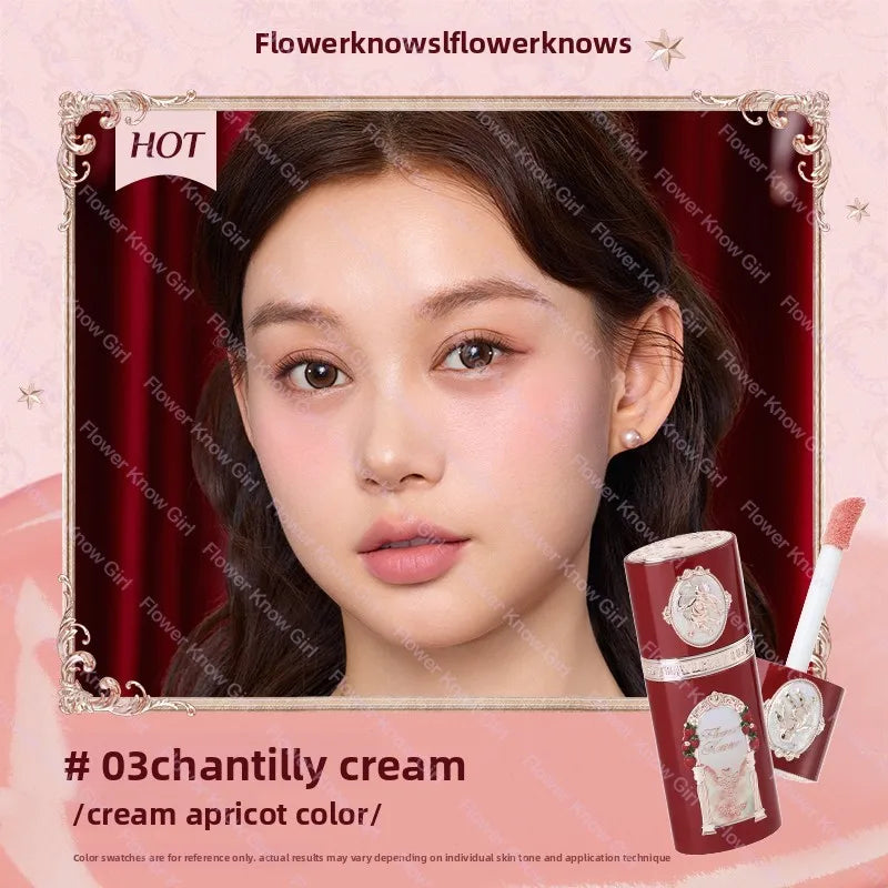 Flower Knows Strawberry Cupid Collection Liquid Blush 7g Silky Cream Skin Effect Lightweight adhesive skin-like finish Makeup