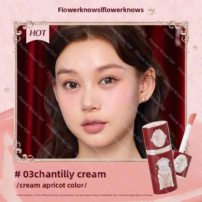 Flower Knows Strawberry Cupid Collection Liquid Blush 7g Silky Cream Skin Effect Lightweight adhesive skin-like finish Makeup
