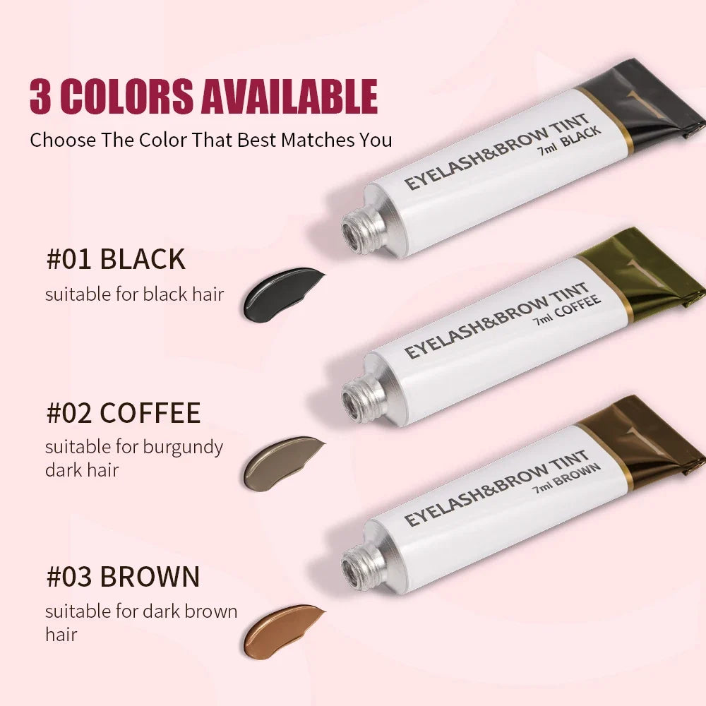 Iconsign Eyelash and Eyebrow Dye Tint Kit - Waterproof Cream