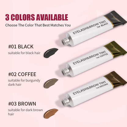 Iconsign Eyelash and Eyebrow Dye Tint Kit - Waterproof Cream