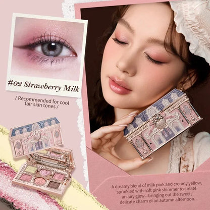 Flower Knows Sweetie Bear Eyeshadow Palette - 6 Colors Matte Shimmer