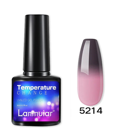 Temperature Color Changing Thermal Nail Polish Fast Drying Water-based Gradient Nail Varnish Manicure Supplies Nail Art