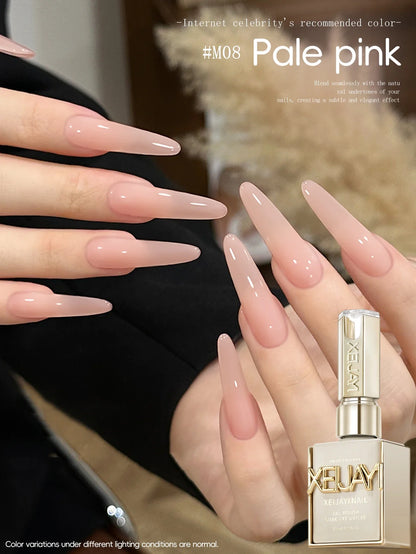 1Pc 15ML Milky White Pure Nail Polish Gel Nail Add Semi-Permanent Soak Off UV LED Construction Gel Varnish