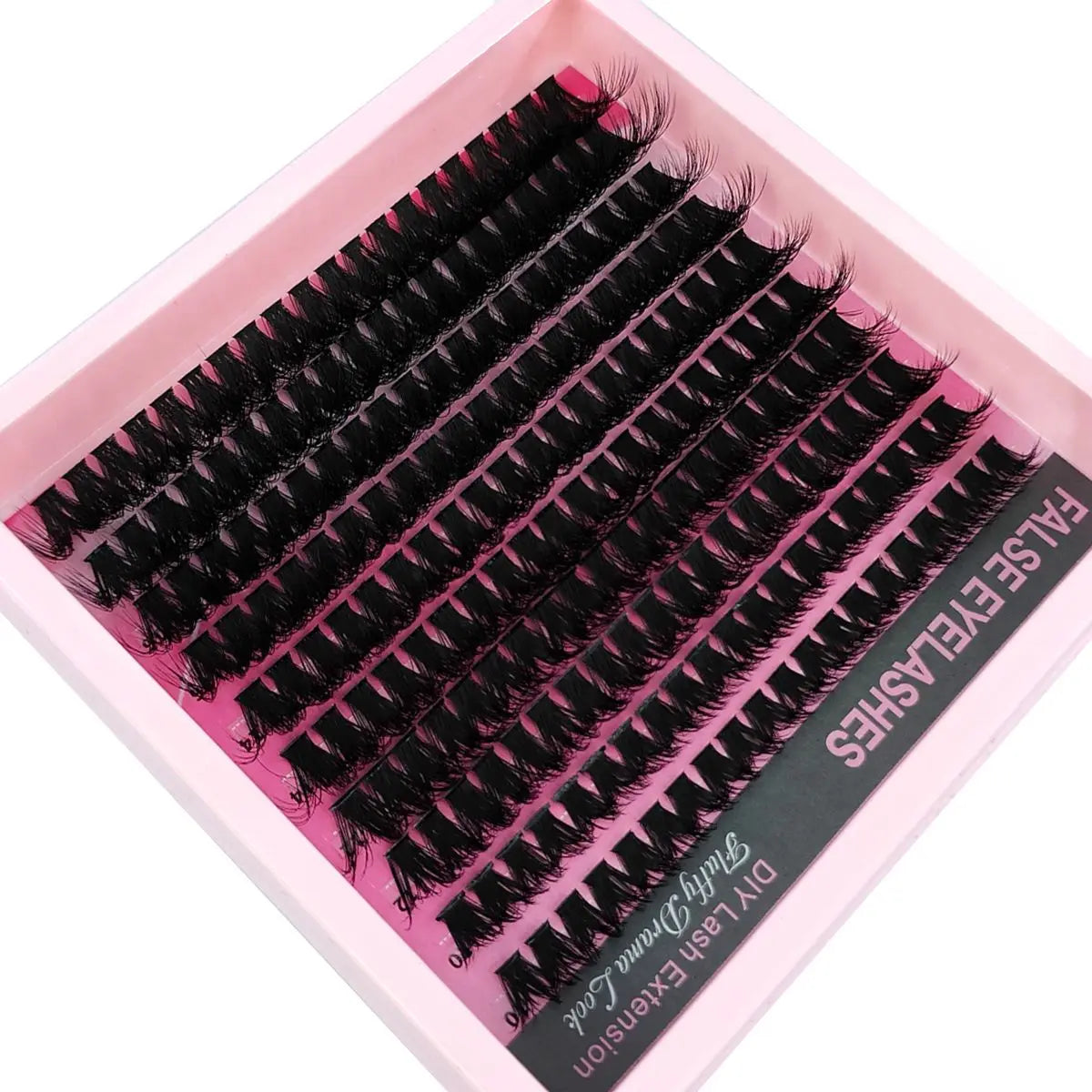 10Row 40D-200D 5D Fluffy Thick Lashes Clusters 10-18mmMix Wispy Individual Lashes Extensions Clusters DIY Makeup False Eyelashes