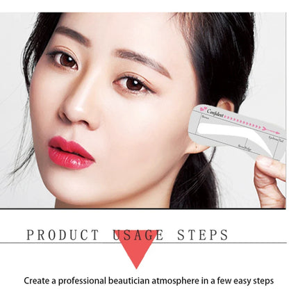DIY Eyebrow Stencil Thrush Tool Eyebrow Shape Paper Brow Makeup Trimming Tool Eyeliner Paper Thrush for Students
