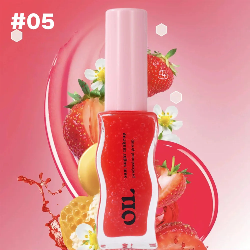 Fruit Honey Essence Lip Oil Sexy Plump Lip Jelly Strawberry Tinted Lip Liquid Waterproof Moisturize Oil Lipgloss Makeup Makeup