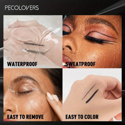 5PCS Waterproof Black Eyeliner Gel Pencil Lasting Natural Easy Wear Matte Quick Drying Non-Smudge Eye Liner Gel Pen Makeup
