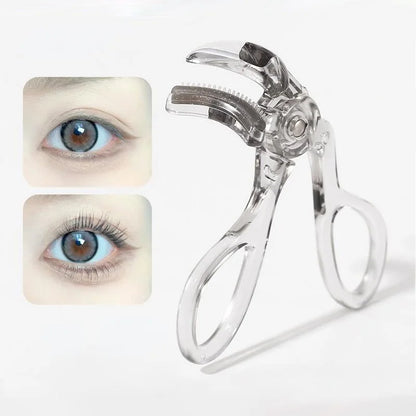 Dual-Type Eyelash Curler with Comb – Wide & Partial Clip Options, Waterproof, Long-Lasting, Natural Curl, Unisex Certified
