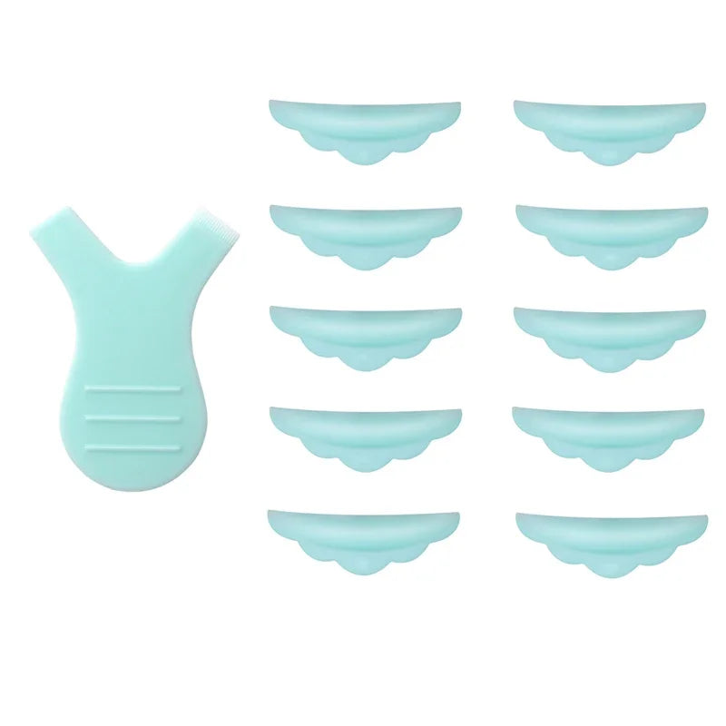 5Pairs Silicone Eyelash Perm Pad Y Eyelash Brush 3D Eyelash Curler Applicator Makeup Lifting Tools Lashes Rods Shield