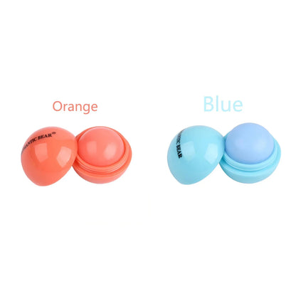 Cute Ball Shaped Lip Balm - Hydrating, Soothing, and Long-Lasting Lip Plumper with Non-Stick Cup for Preventing Frost Cracking a