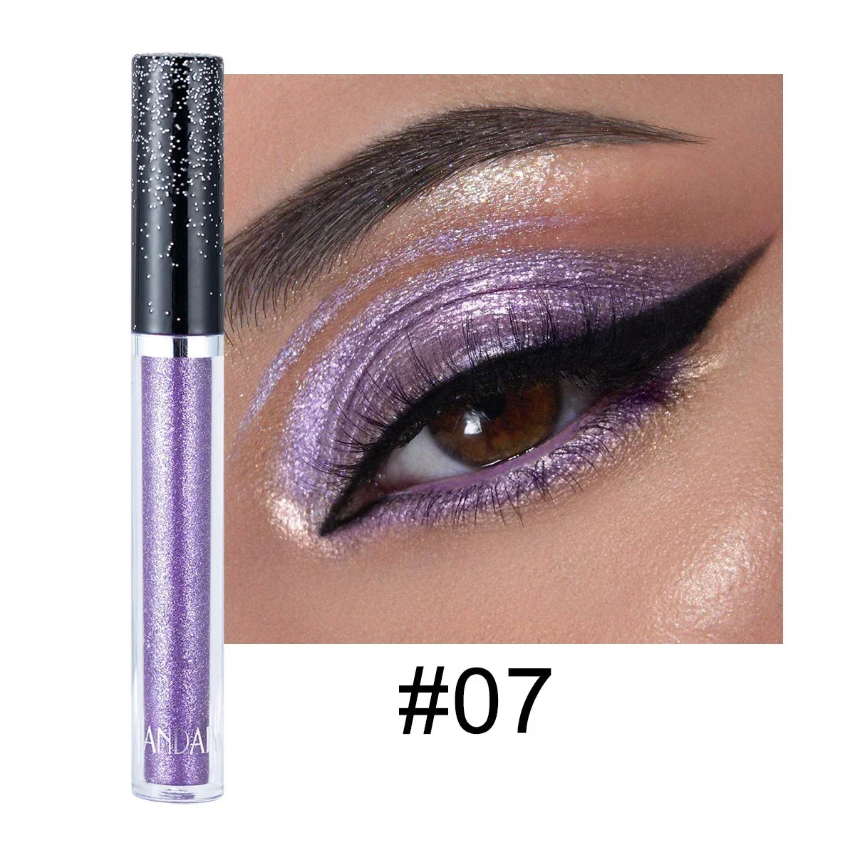 HANDAIYAN Liquid Eyeshadow Metallic Diamond Shiny Eye Liner Pen Giltter Eyeshadow Palette Lasting Shimmer Brighten Cosmetics
