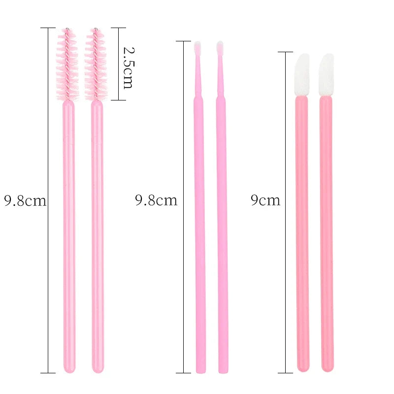 200 Pcs Eyelash Extension Makeup Set Special Eyelash Removal Micro Brush Lipline Brush for Women Lash Make Up Tool