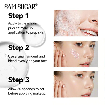 SAM SUGAR Invisible Pore Primer Long Lasting Hydrating Light Weight Oil Control Moisturizing and Brightening Primer