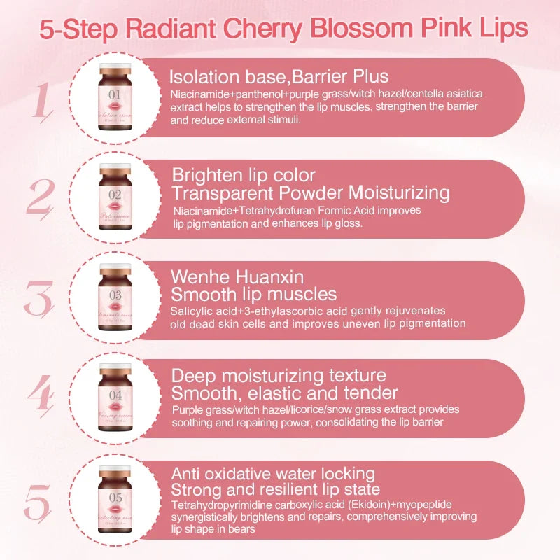 SOBER SKIN natural rose lip care rose scrub lip balm lighten dark lip color brighten roma pink lip