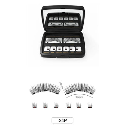 3D 3 Magnetic Eyelashes Natural Soft Reusable Easy To Wear Eyelash Extension Beauty Makeup Tool fake mink false eyelashes