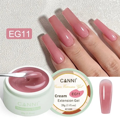 CANNI TPO FREE 28g Creamy Extension Gel 12 Colors French Jelly Nude UV LED Soak Off Jelly Nail Sculpture Extension Gel Lacquer