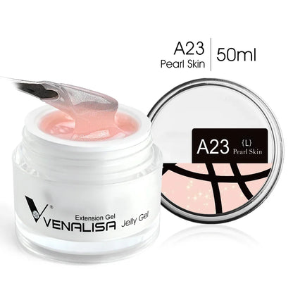 50ml VENALISA Builder UV Contruction Gel Jelly Gel Nude Skin Collection Nail Form Keep Nail C Arc Soak Off UV LED Camouflage Gel