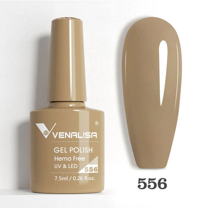 Venalisa HEMA TPO FREE Nail Gel Polish Glitter Gorgeous Full Coverage Soak Off UV LED French Nail Jelly Pink Nude Collection