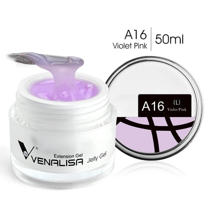 50ml VENALISA Builder UV Contruction Gel Jelly Gel Nude Skin Collection Nail Form Keep Nail C Arc Soak Off UV LED Camouflage Gel