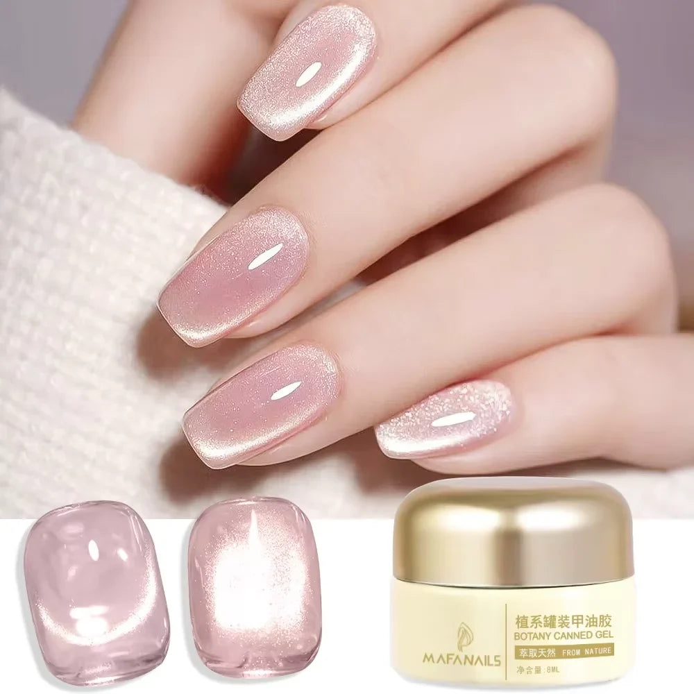 XEIJAYI Pink Cat Eye Gel Nail Polish Ceramic Magnetic Gel UV Semi-permanent Enamels Varnish Nail Supplies For Professionals Gel