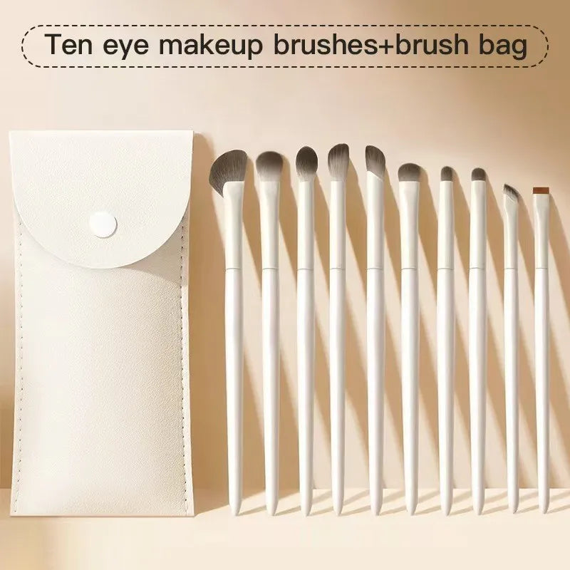 Eye Makeup Brush Set for Beginners Professional Makeup Brush, Under-Eye Detail Cosmetic Brushes Kit Eyebrow Crease Shader