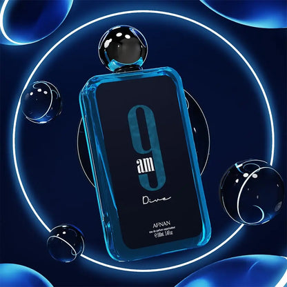 Afnan 9 AM Dive Unisex Eau De Parfum, 3.4 Fl. Oz