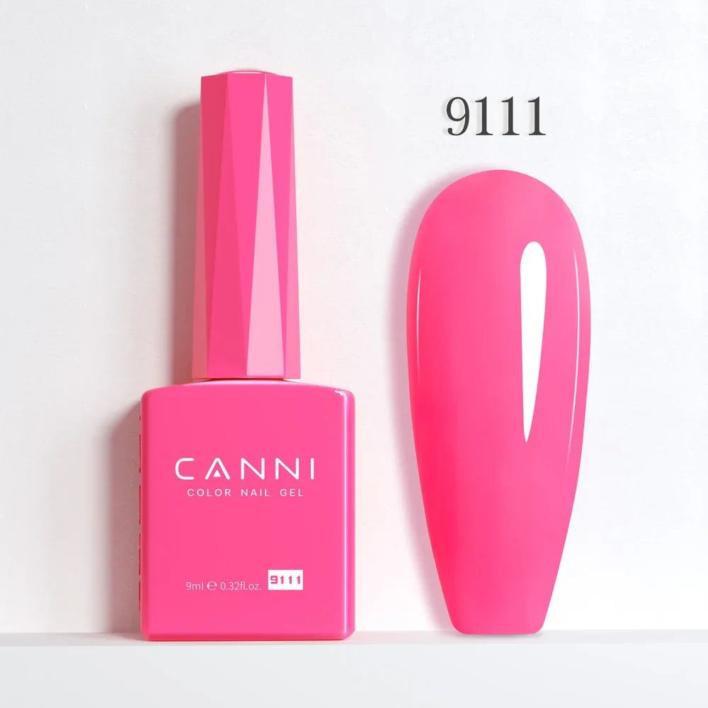 CANNI Hema Free Nail Gel Polish Fall Color Collection Semi Permanent Diamong Long Wear Top Coat Red Gorgeous JellyNude Color 9ml