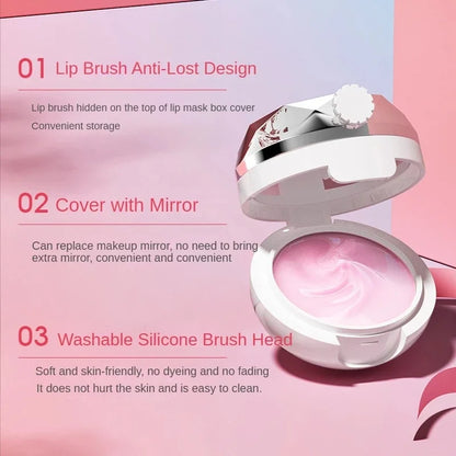 Lip Plumper Night Sleep Maintenance Moisturizing Lip Balm Flavor Nourish Relieve Dryness Reduce Fine Lines Protect Lip Care Mask