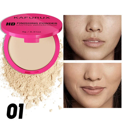 4 Color Oil Control Matte Face Powder Long Lasting Flawless Setting 1PC Powder Face Makeup Full Coverage Pressed Powder Gifts