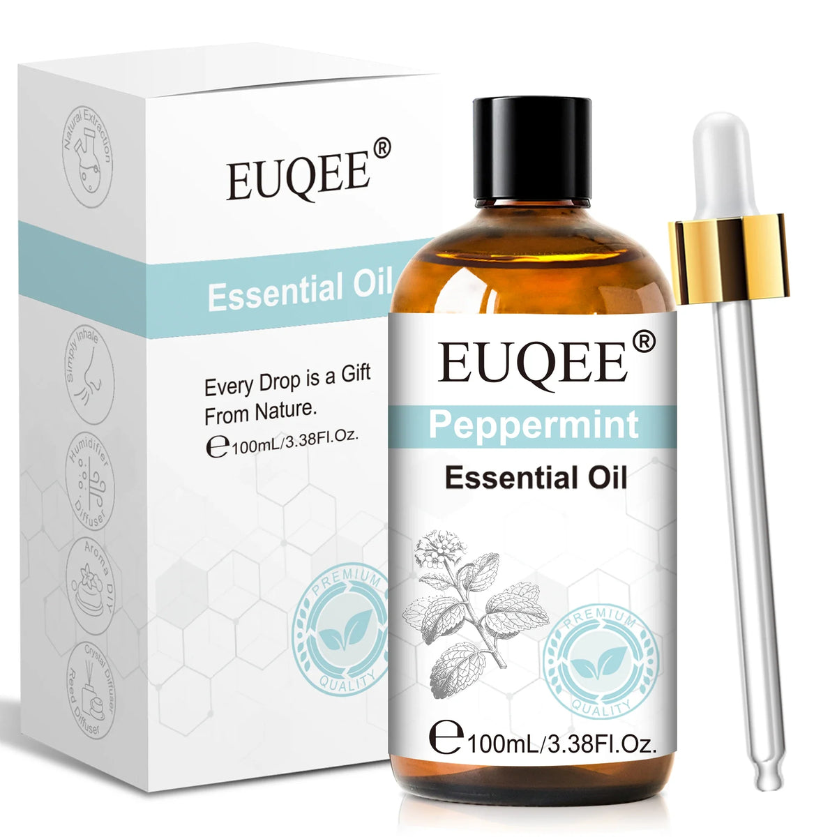 Essential Oil 100ml with Dropper Lavender Vanilla Essence Oil for Diffuser Sandalwood Bergamot Lemongrass Fragrance Oil Gift