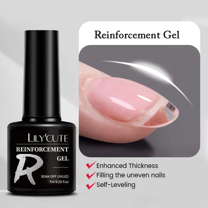 LILYCUTE 7ML Colorful Gel Nail Polish 129 Colors Long Lasting For Manicure Semi Permanent Base Top Coat Nail Art UV Gel Varnish
