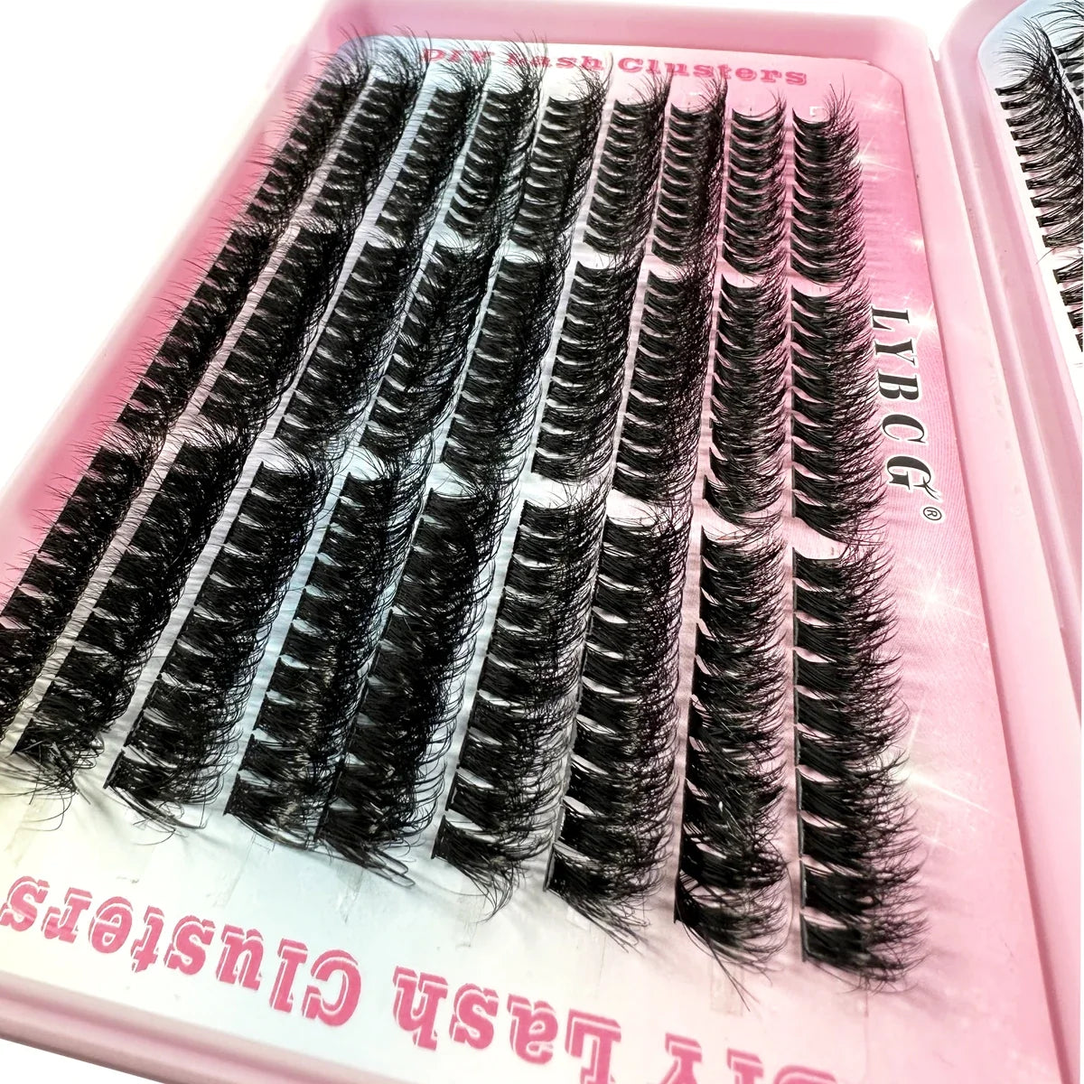 54Row 30D-100D 5D Fluffy Thick Lashes Clusters 9-16mmMix Wispy Individual Lashes Extensions Clusters DIY Makeup False Eyelashes
