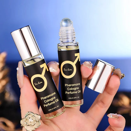 Men's rolling fragrance, long-lasting fragrance, cologne fragrance, emits charming fragrance, suitable for dating and daily use