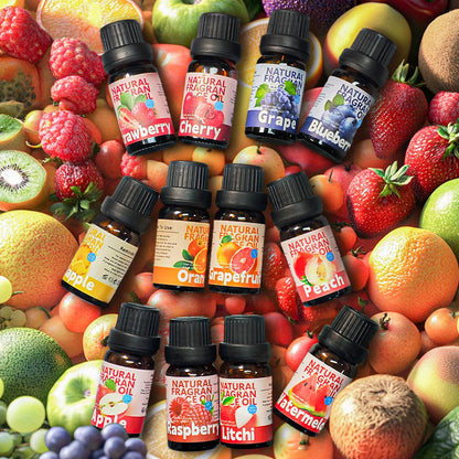 27 Type Fruit Essential Oils Fruit Perfumes Fragrance Oil for Diffuser Candles Making -Strawberry Lemon Peach Banana Mango