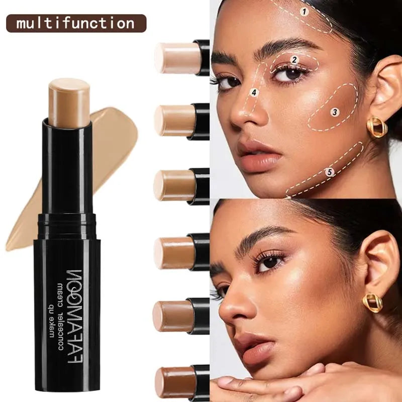 Concealer Stick Foundation Three dimensional Brightening Shadow Stick Creamy Modifies Contour Face Priming Repair Pen Cosmetic