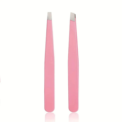 Professional 1/2/4 Piece Precision Stainless Steel Unisex Eyebrow Tweezers Set, Non-Slip Textured Handles, Fast Eyebrow Shaping,