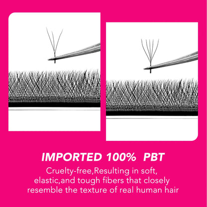 TDANCE W Shape Lash Soft Handmade 3d 4d 5d 6d 8d Premade Volume Fan C D 0.07MM Eyelashes Extension