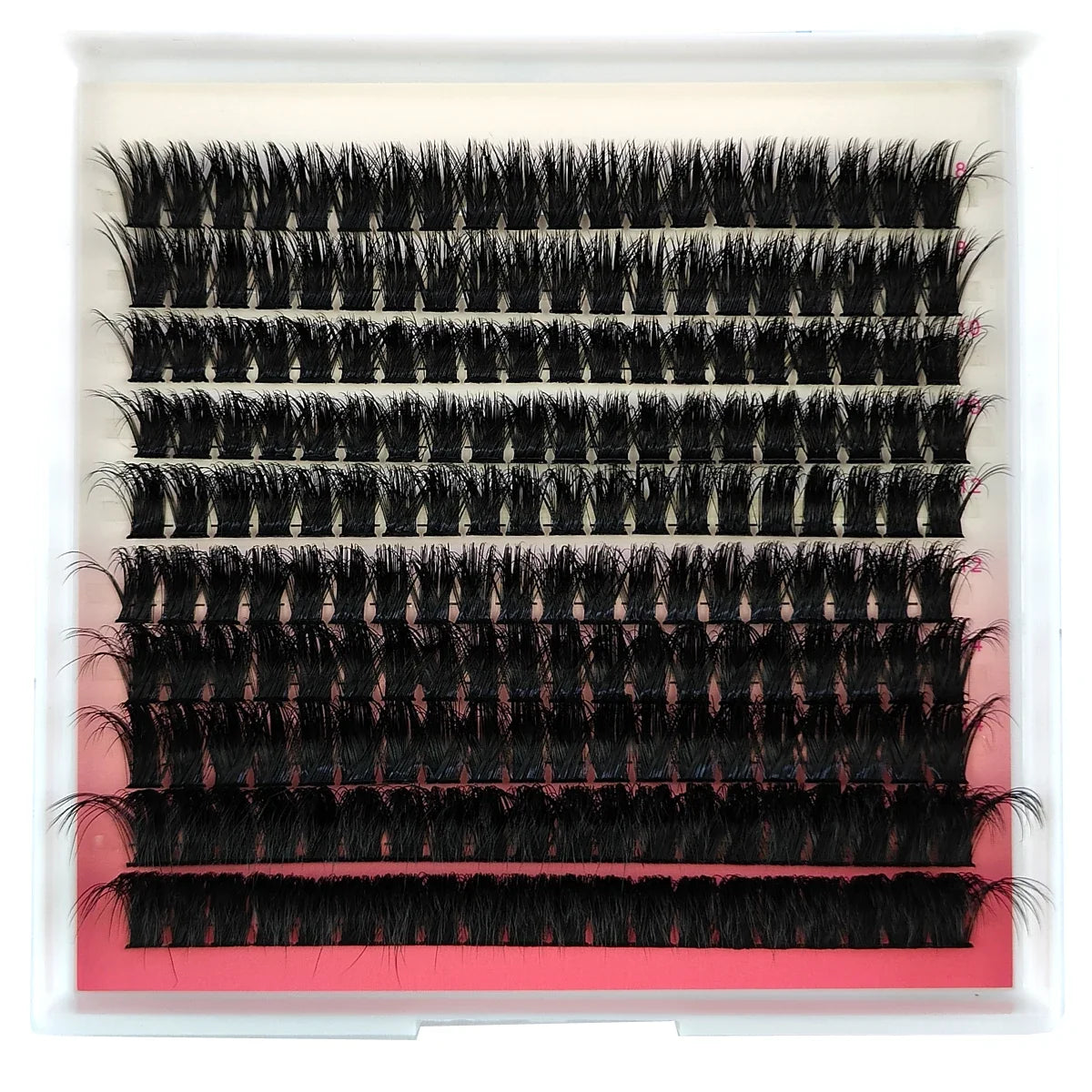 10Row 40D-200D 5D Fluffy Thick Lashes Clusters 10-18mmMix Wispy Individual Lashes Extensions Clusters DIY Makeup False Eyelashes