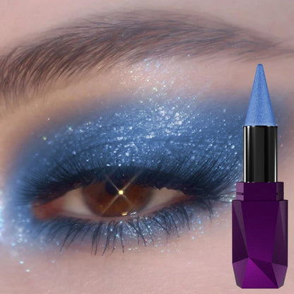 25 color 1PC Pearl  eyeshadow stick waterproof long lasting glitter&matte color eye shadow makeup face highlight cosmetics gifts